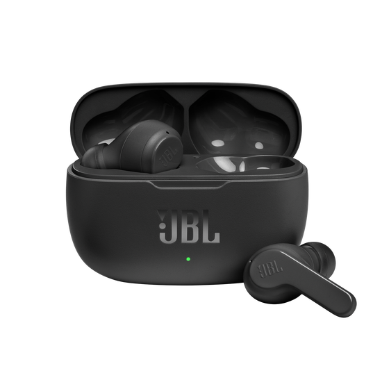 JBL Wave 200TWS - Black - True Wireless Earbuds - Hero